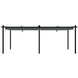 vidaXL Vrtni paviljon z zložljivo streho antracit 3x6 m aluminij | Shoptok.si