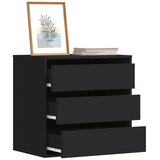  Kutna komoda s ladicama crna 60x41x58 cm od konstruiranog drva | shoptok.hr