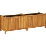  Vrtna sadilica s oblogom 153x38,5x50cm od masivnog drva bagrema | shoptok.hr