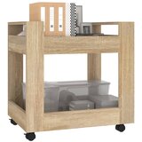 Kolica za radni stol boja hrasta 60x45x60 cm konstruirano drvo | Eponuda.com