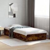 Maison Chic Posteljni okvir - Enojna postelja - Postelja za odrasle dimljeni hrast 100x200 cm inž. les in kovina-J8561, (21773996) | Shoptok.si