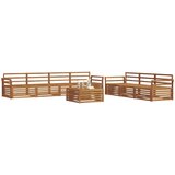  Set vanjskih sofa 8 kom. Prirodna Čvrsto drvo akacije | shoptok.hr