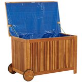  Vrtna kutija za pohranu s kotačima 90x50x58 cm od drva bagrema | Eponuda.com
