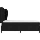 Box Spring Krevet s Madracem - Crna 140x200 cm Tkanina | shoptok.hr