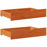 vidaXL Ladice ispod kreveta 2 kom voštano smeđe 85x55x16cm od borovine | shoptok.hr