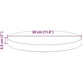 vidaXL Ploča za stol okrugla voštano smeđa Ø 30 x 2 5 cm od borovine | shoptok.hr
