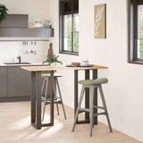  Noge barske mize T-oblike 2kosa naravno jeklo 40x35x(100-101)cm, (21828648) | Shoptok.si