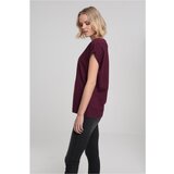Urban Classics Ladies Extended Shoulder Tee cherry | shoptok.hr