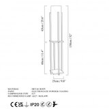 Opviq Polica Lampa 8125 Podna lampa, crno-bijela | Eponuda.ba