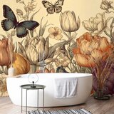  Foto tapeta - Colourful tulips on a cream background 350x256 | shoptok.hr