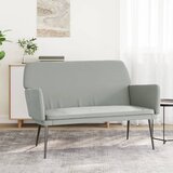 The Living Store Klupa svjetlosiva 108 x 79 x 79 cm baršunasta | shoptok.hr