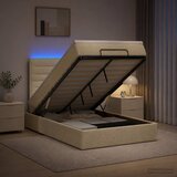  od pjene s madracem i LED-om Krem 120 x 190 cm Tkanina | shoptok.hr