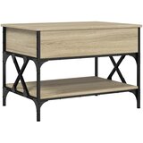  Stolić za kavu boja hrasta sonome 70x50x50 cm od drva i metala | shoptok.hr