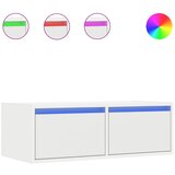 Maison Chic TV omarica - TV stojalo - Televizijska omarica z LED lučkami bela 75x35,5x25 cm, (21701465) | Shoptok.si