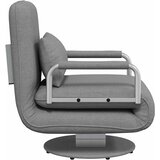  Okretna stolica sofa krevet od tkanine svjetlosivi | shoptok.hr