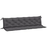  Jastuci za vrtnu klupu 2 kom antracit 200x50x7cm tkanine Oxford | Eponuda.com