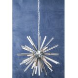 Premier Housewares Kovinska viseča svetilka s steklenim senčilom ø 75 cm Karlo – | Shoptok.si