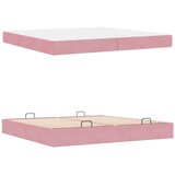  Posteljni okvir z vzmetnico z vzmetnico 2 pcs Roza Žamet, (5000125963) | Shoptok.si