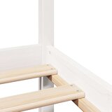 vidaXL Okvir za krevet s uzglavljem bijeli 90x200 cm masivna borovina | shoptok.hr