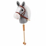 HOBBY Horse Horse on a Stick Horse Head Galloping Neighing Sounds Gray 100 cm | shoptok.hr