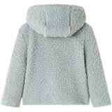  Dječja jakna s kapuljačom od mekanog umjetnog krzna boja mente 92 | shoptok.hr