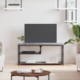 TV ormarić boja hrasta 100x38x46,5 cm konstruirano drvo i čelik | shoptok.hr