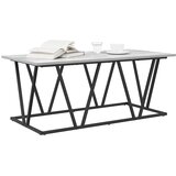  Kava Stol Siva 100 x 50 x 40 cm Projektirano drvo i metal | Eponuda.com