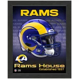The Highland Mint Los Angeles Rams Team Helmet Frame fotografija u okviru