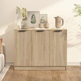 vidaXL Komoda sonoma hrast 90,5x30x70 cm konstruiran les Cene