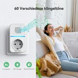 TECKNET brezžični hišni zvonec brez baterij z 2 EU vtičnicama | Shoptok.si