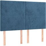 Za krevet s uzglavljem tamnoplavi 140x190 cm baršunasti | shoptok.hr