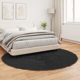  Tepih od umjetne ovčje kože TAFALLA Crna Ø 160 cm Poliester | shoptok.hr
