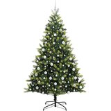  Umjetno savitljivo božićno drvce s 300 LED dioda Zelena 210 cm | shoptok.hr