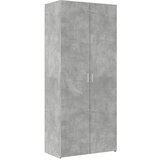 Ormarić za pohranu boja betona 80x42,5x225 cm konstruirano drvo | shoptok.hr