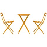  Sklopivi bistro set 3 pcs Gorušica Čelik | Eponuda.com