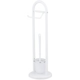 Wenko 17092100 - Toaletna četka SIENA 19x63 cm bela/saten | Eponuda.com