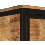  Kupaonski ormarić 40x27x180 cm željezo i masivno drvo manga | shoptok.hr