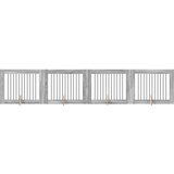  Vrata za pse s postoljem 4 pcs Siva sonoma 100 x 80 cm | Eponuda.ba