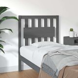  Posteljno vzglavje sivo 80,5x4x100 cm trdna borovina, (20684425) | Shoptok.si