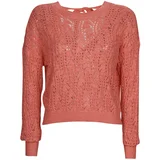 Vero Moda Puloverji VMVERENA LS OPEN BOW BACK PULLOVER BOO Oranžna