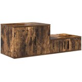 Ormarić za pohranu 2 pcs Dimljeni hrast 118 x 41 x 40 cm | shoptok.hr