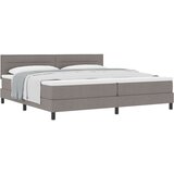 Box Spring Krevet s Madracem Taupe 200x200 cm Tkanina | shoptok.hr