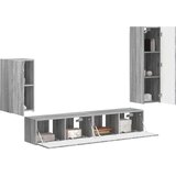  Komplet TV omaric 3 pcs Siva Sonoma Konstruiran les - - Siva - 51.13 - 30 x 31 x 100 cm - 2025-vidaXL-Uvoz_2 | Shoptok.si