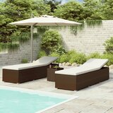 Maison Chic 3-delni komplet vrtnih Ležalnik - Sončna ležalnikov in mizice poli ratan rjav, (22043312) | Shoptok.si