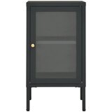  Komoda antracit 38 x 35 x 70 cm od čelika i stakla | shoptok.hr