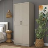 Hanah home BA291 ormar 90 × 210 × 57,5 cm, peščana Cene