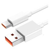 Xiaomi originalni podatkovni polnilni kabel B26260007 Type C 6A 1m - bel - bulk | Shoptok.si