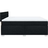 vidaXL Box spring postelja z vzmetnico črna 180x200 cm blago | Shoptok.si