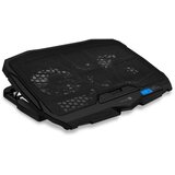 Connect IT CCP-2200-BK-Podloga za hlađenje za laptop 4x ventilatora 2xUSB crna/plava | Eponuda.com