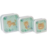 Saro Baby Snack Boxes škatla za malico Hunter Mint 3 kos | Shoptok.si